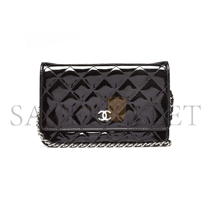 CHANEL MATELASSÉ PATENT LEATHER CHAIN WOC WALLET AP0250 (19*13*3cm)